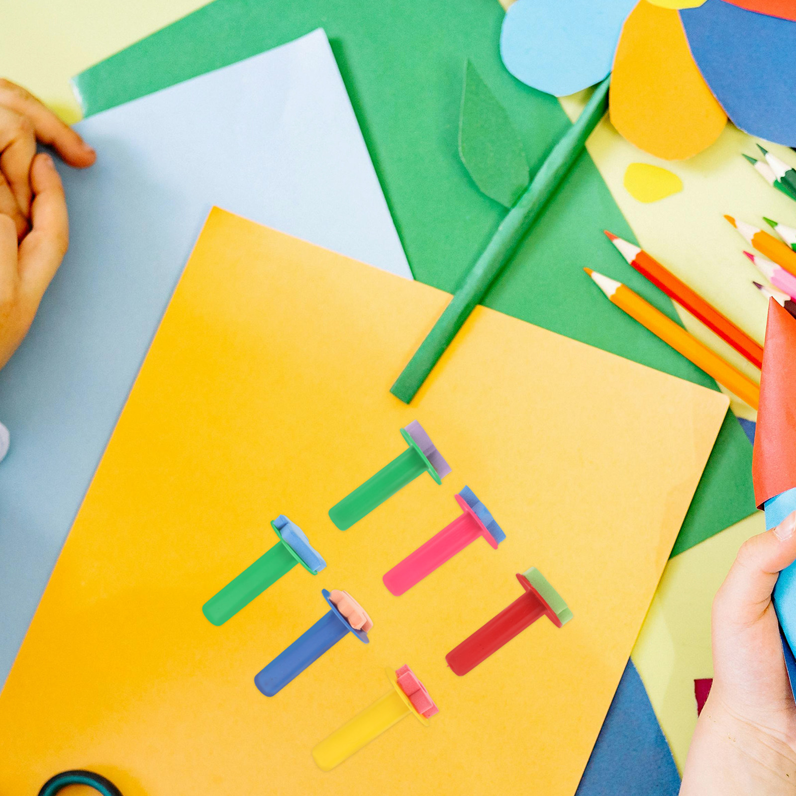Kids Education Tools - Conjunto de 6 Pincéis de Espuma
