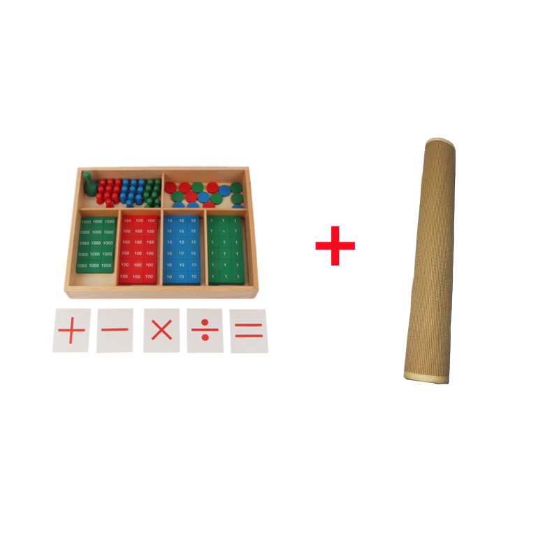 Kids Education Tools - Montessori Math Toys Stamp Game para