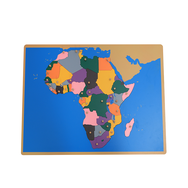 Kids Education Tools - Mapa de madeira quebra-cabeça da áfrica