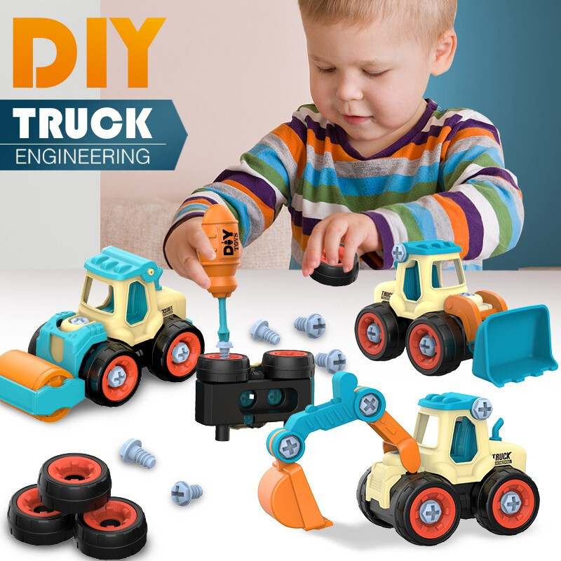 Kids Education Tools - Porca desmontagem carregamento descarga engenharia caminhão