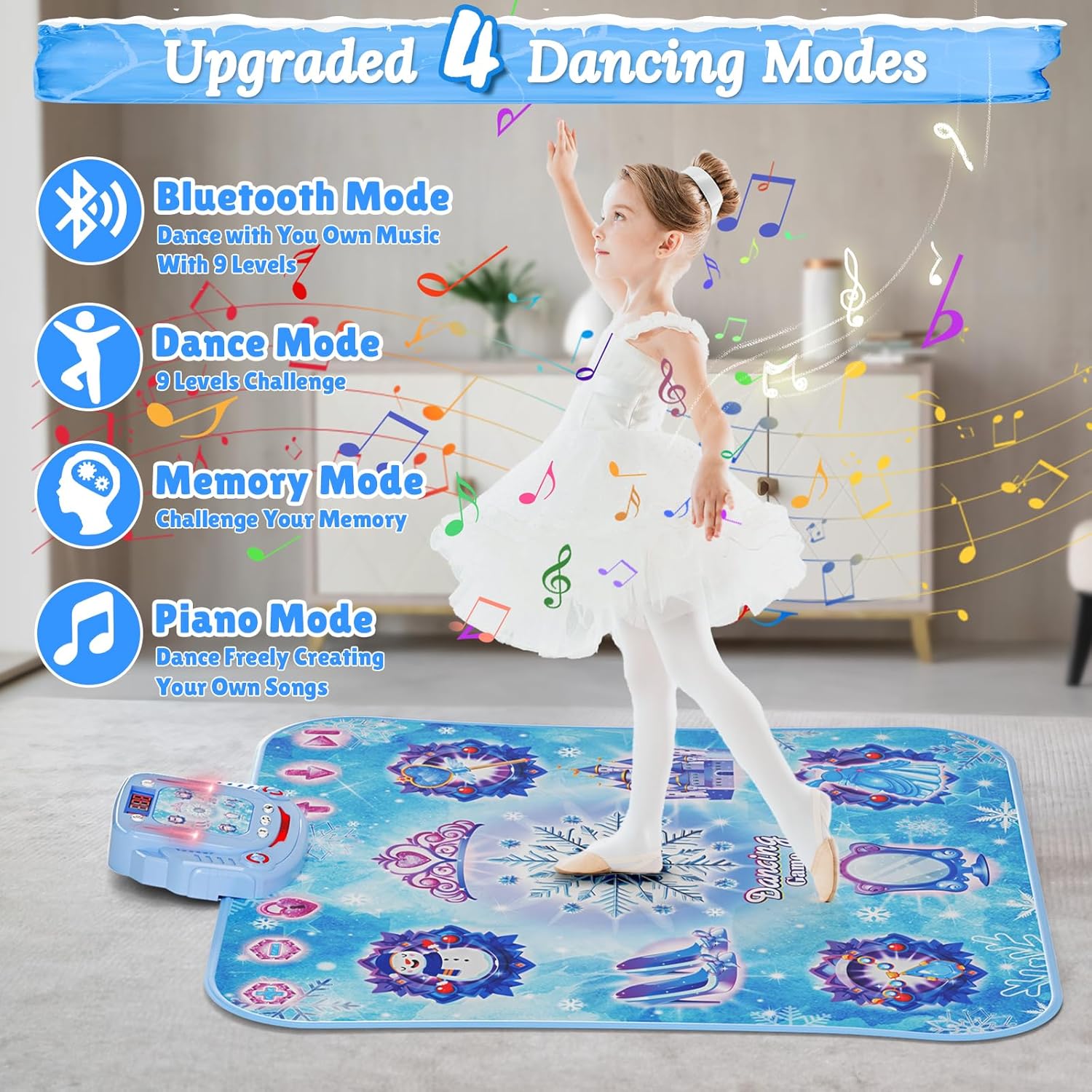 Tapete de dança sem fio Blueto - Kids Educational Mat avaliação e preço