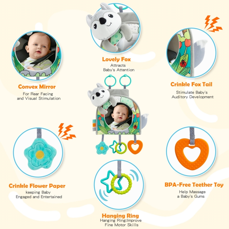 Espelho para assento de carro  - Kids Education Shows avaliação e preço