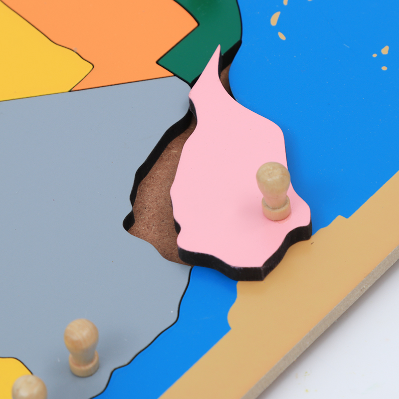 Mapa de madeira quebra-cabeça  - Kids Education Tools avaliação e preço