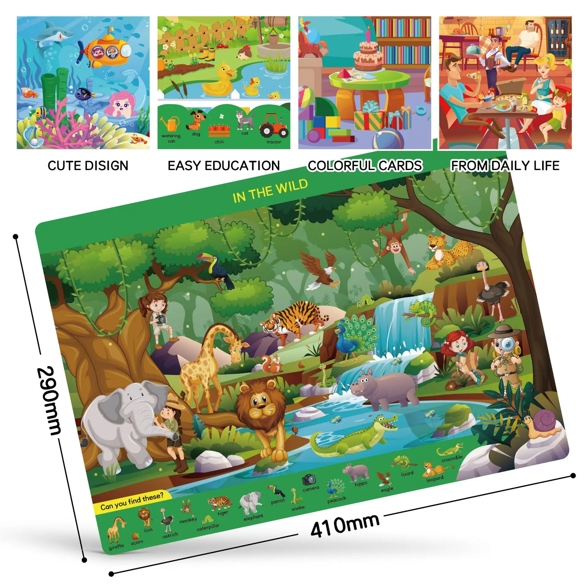 Kit de Atividades Montessori B - Kids Educational Mat avaliação e preço