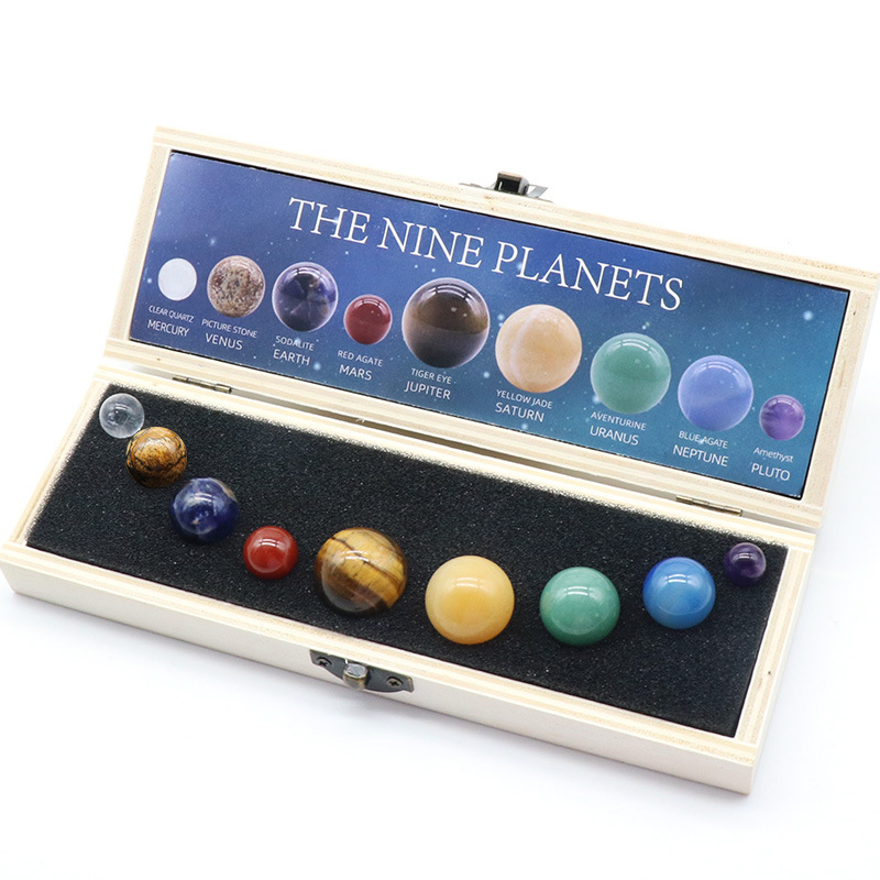 Cristal natural 8 9 planetas b - Solar System Model avaliação e preço