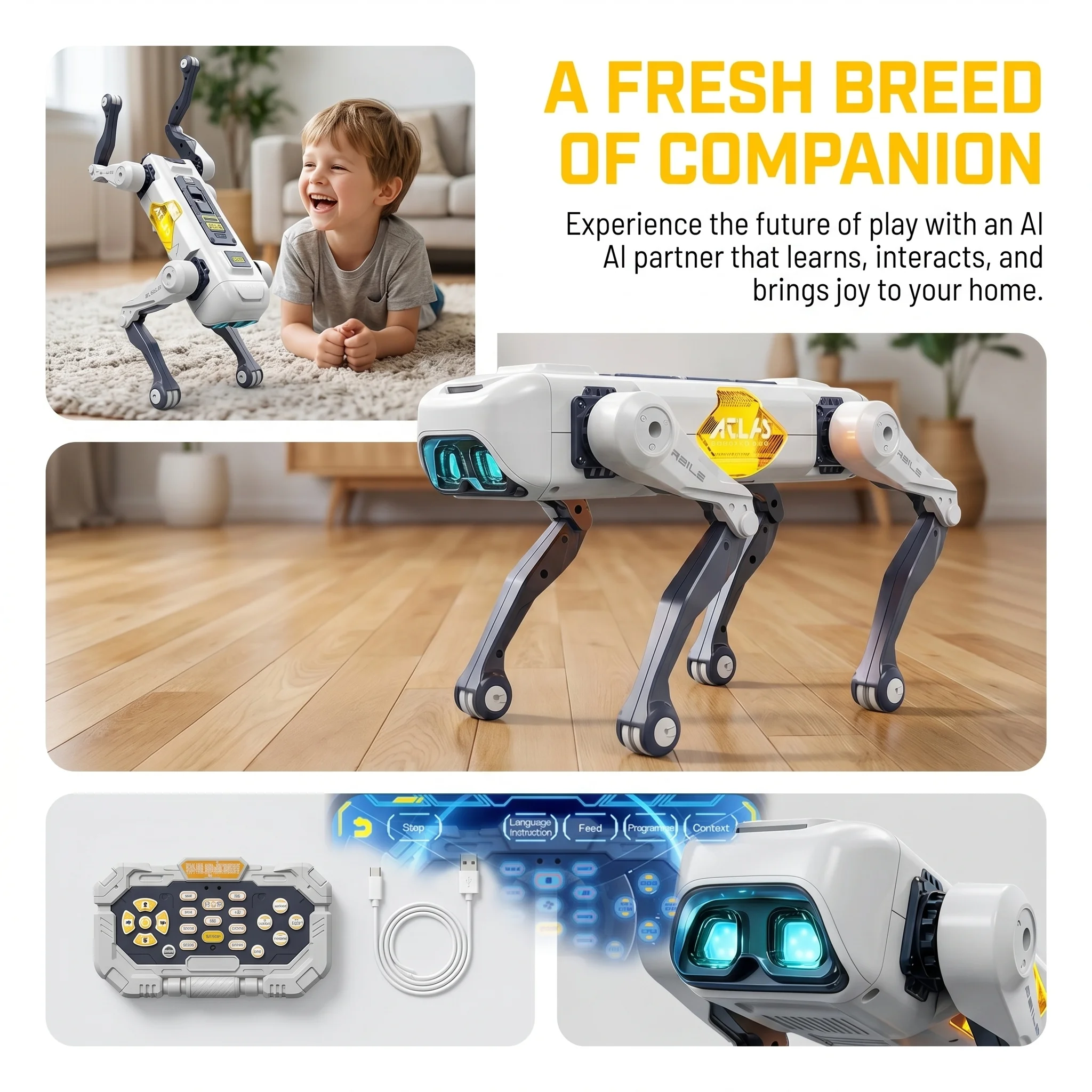Cão Robô Inteligente com IA, C - Kids Education Program avaliação e preço