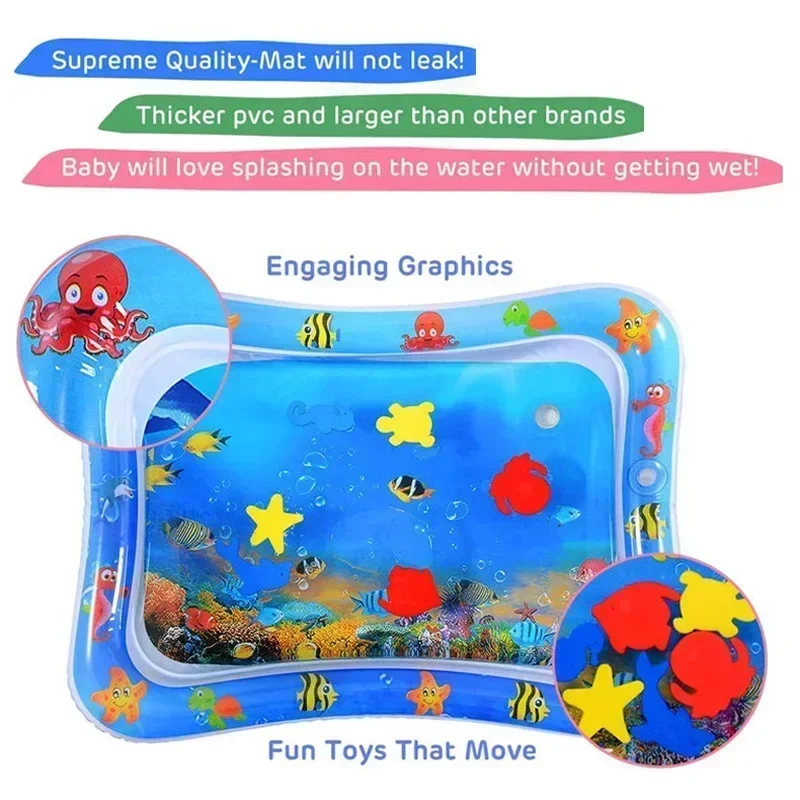 Bebê água jogar esteira pvc al - Kids Educational Mat avaliação e preço