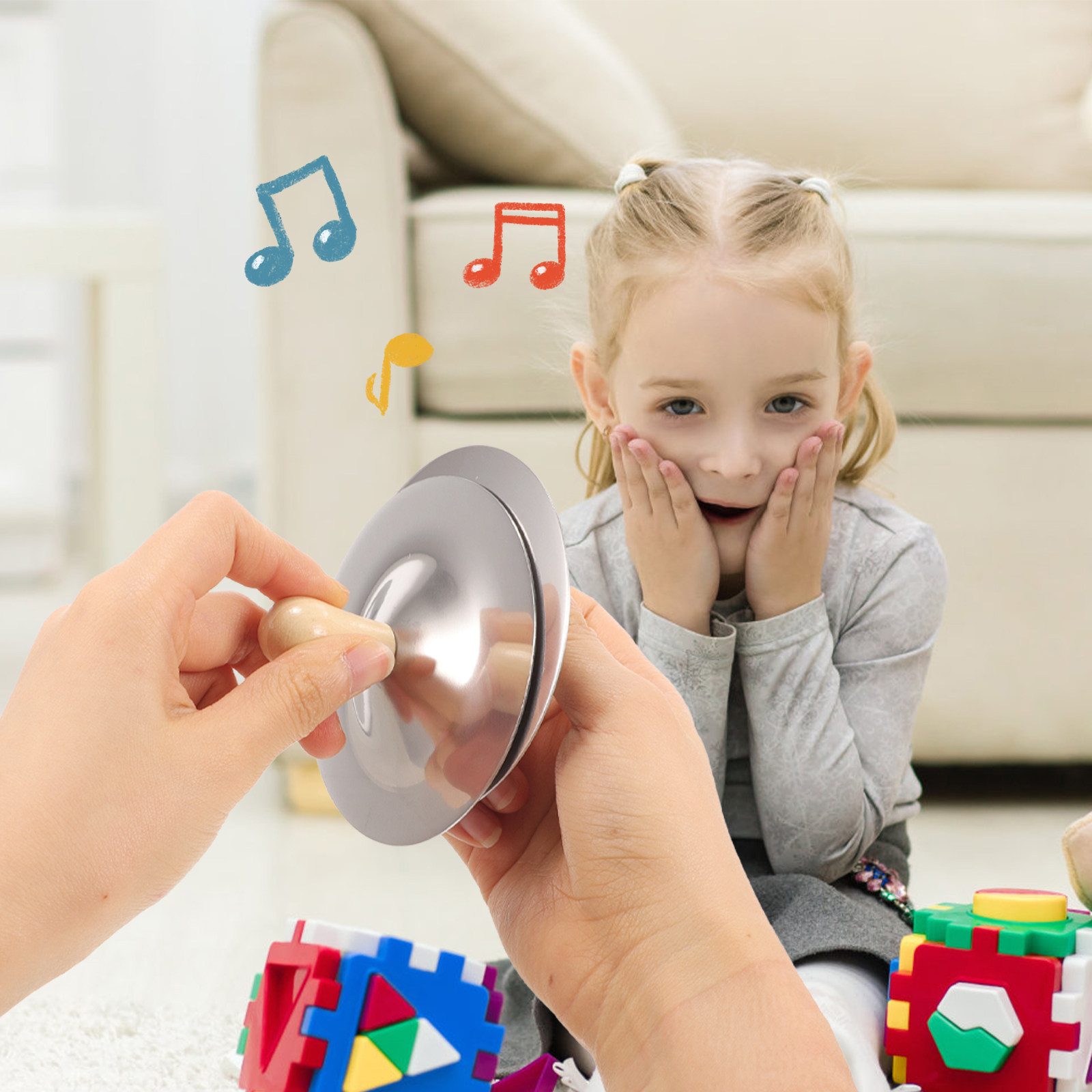 2 Peças de Címbalos de Dedo Pe - Kids Education Tools avaliação e preço